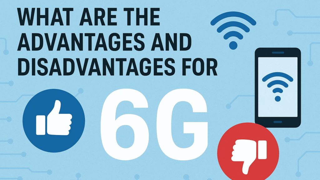 infographic about the advantages and disadvantages of 6G