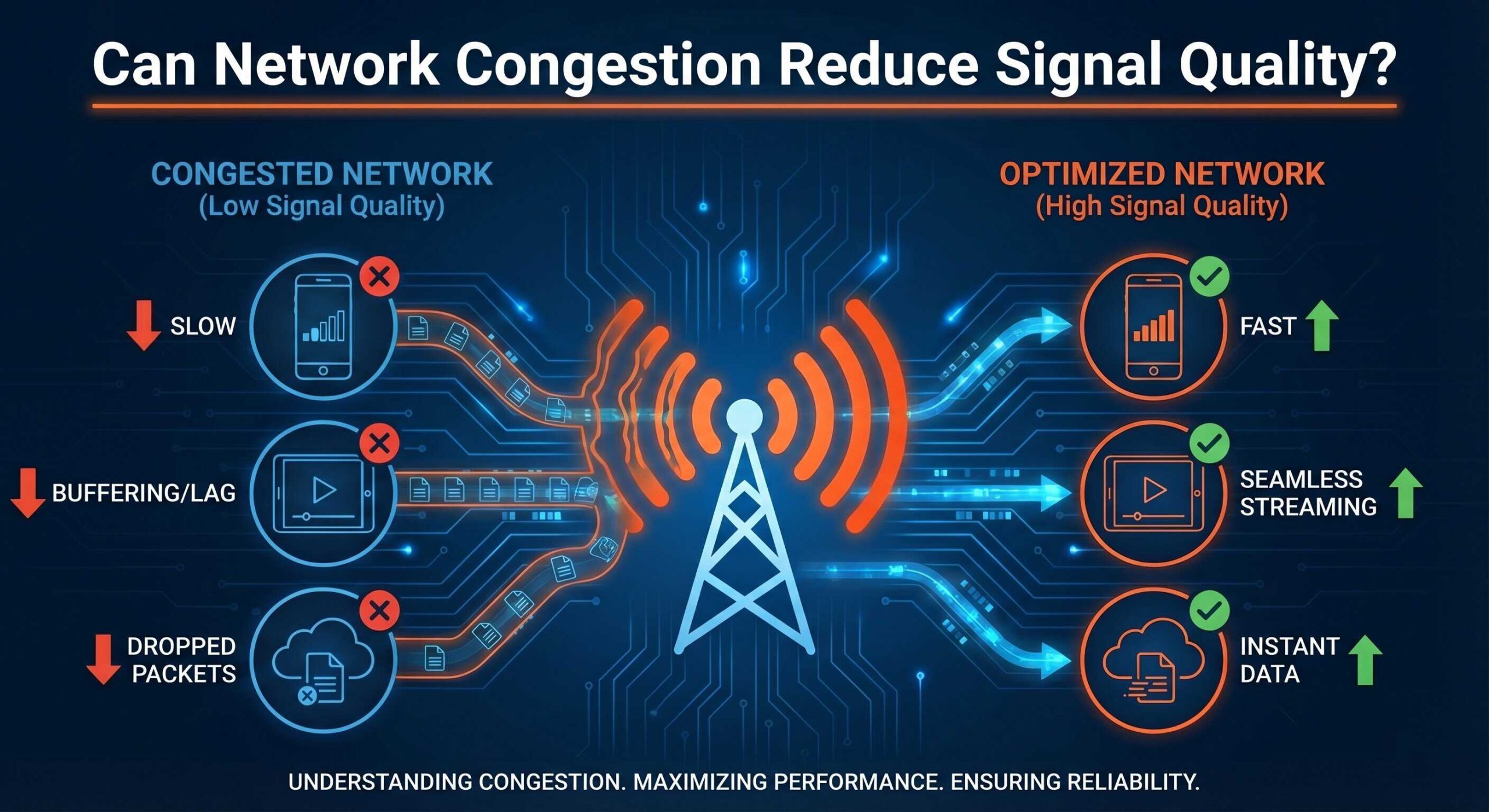 Can Network Congestion Reduce Signal Quality?